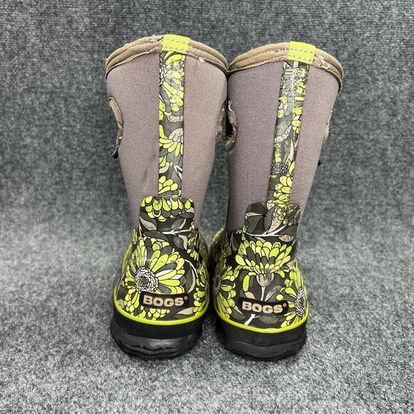 Bogs Classic Mid Mumsie Boots Women's 8 Grey Green Waterproof Work Farm Chore - Picture 8 of 16